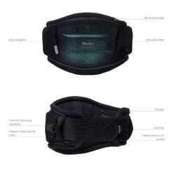 2023 Mystic Gem BK Womens Kiteboarding Waist Harness - Black/Glitter Discounts Apply ! -Surfing Sale 900 mystic gem bk womens waist harness size 5