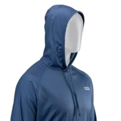 ION Wetshirt Hoodie Long Sleeve - Mens - Salty Indigo Discounts Apply ! -Surfing Sale ion 2023 wetshirt hood ls salty indigo size 5