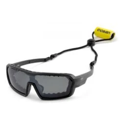 Ocean Chameleon Kiteboarding Water Shades - Matte Black W/Smoke Lense Discounts Apply ! -Surfing Sale ocean chameleon glasses matte black smoke lense 3
