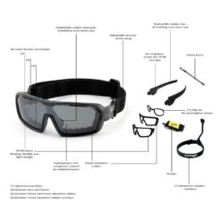 Ocean Chameleon Kiteboarding Water Shades - Matte Black W/Smoke Lense Discounts Apply ! -Surfing Sale ocean chameleon glasses matte black smoke lense 4